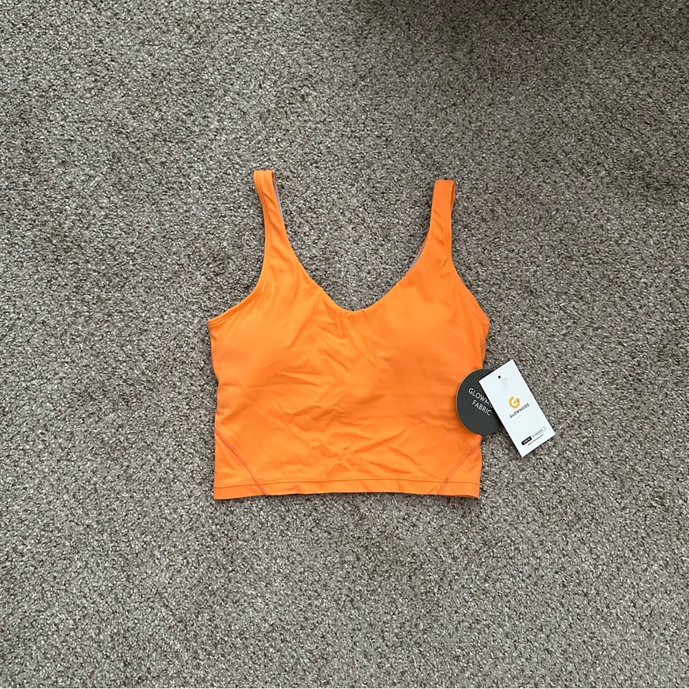 🧡 (NWT) Glow Mode • Orange Longline Bra Top